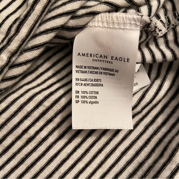 AE black & white striped oversized tee - Picture 8 of 8